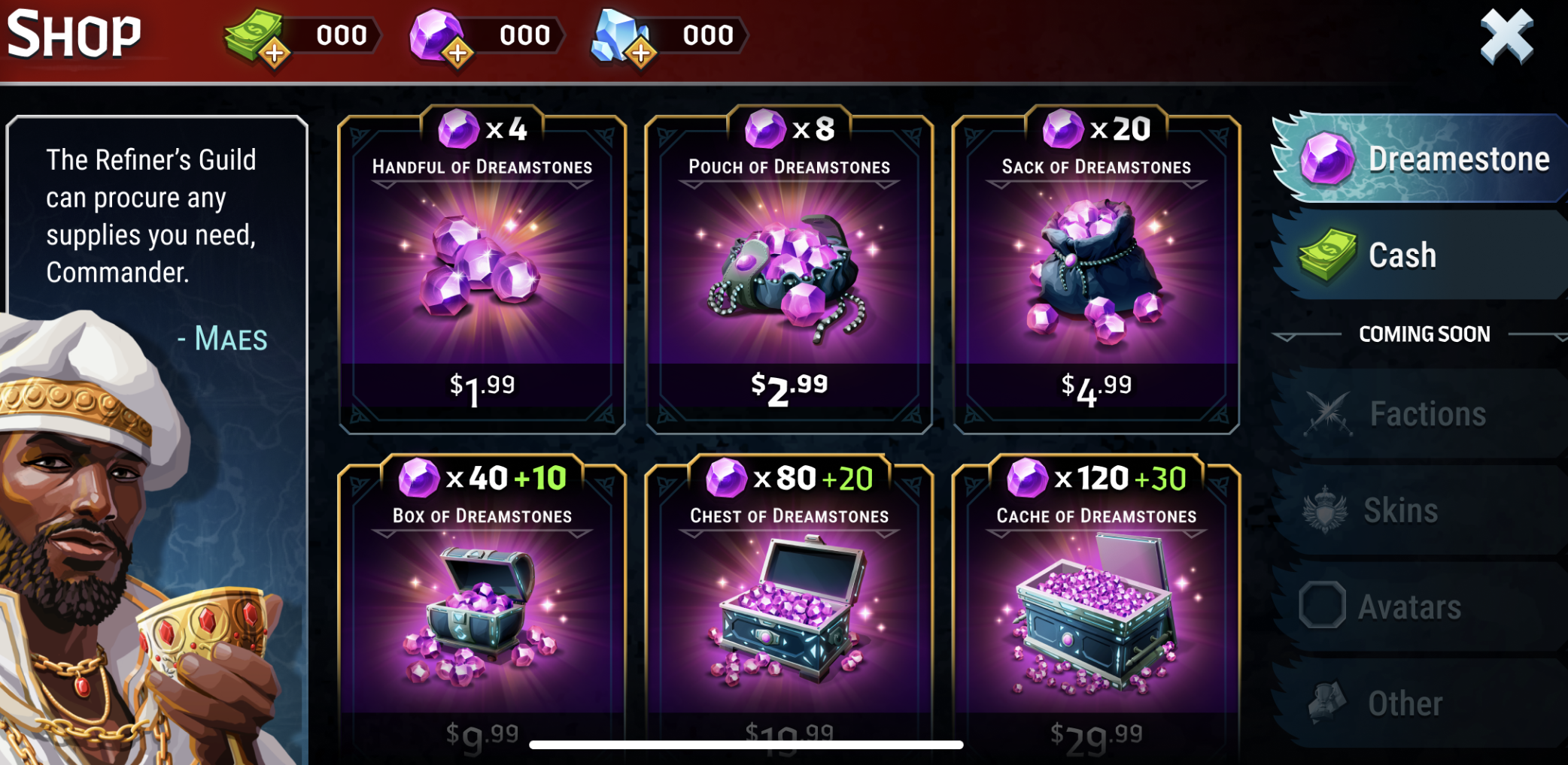 Price of Glory Shop